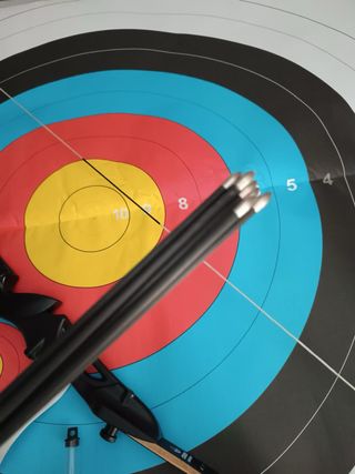 Arco completo con flechas y dianas