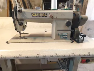 Máquina de coser plana cortahilos Global