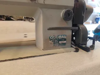 Máquina de coser plana cortahilos Global