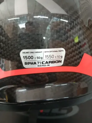 Casco de moto RPHA 71 carbono  HJC