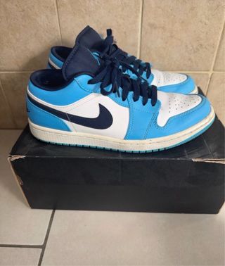 Scarpe Jordan Uomo/Donna Blu e Bianche