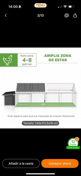 Corral para gallinas o mascotas pequeñas