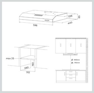 CIARRA CBCS6903D Campana 60 cm