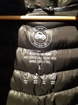 Chaqueta de plumas azul/negro