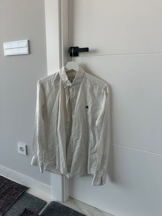 Camisa Scalpers Beige Talla M 100% algodon