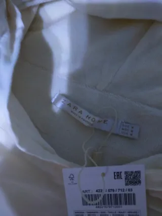 Poncho Zara Home Beige Talla Única