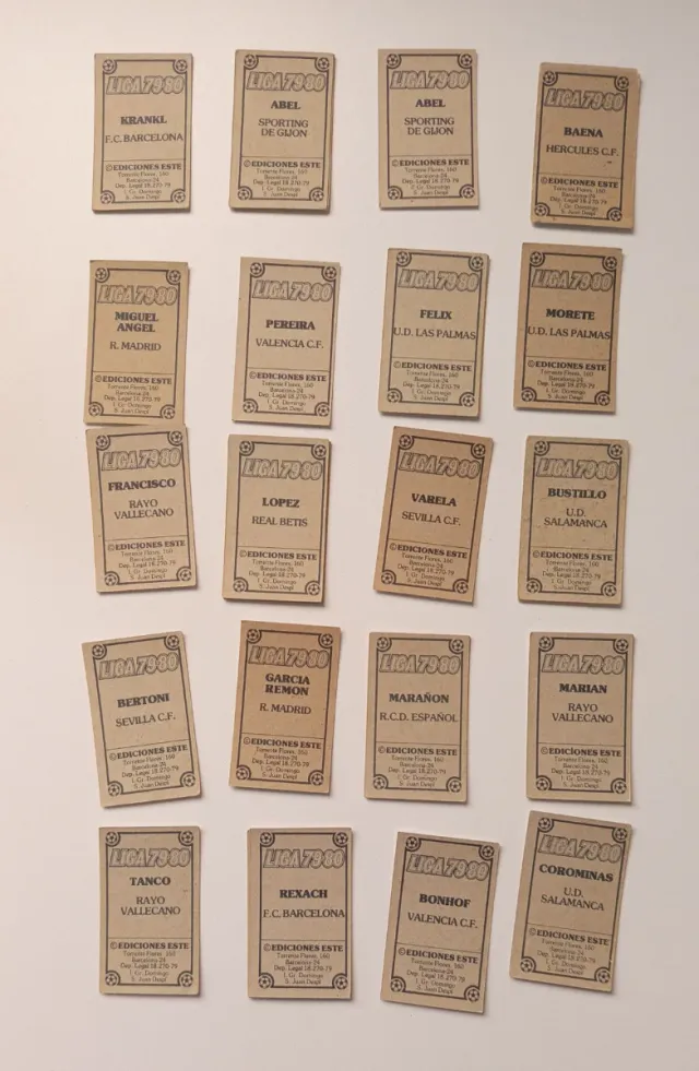 Colección cromos fútbol varios jugadores