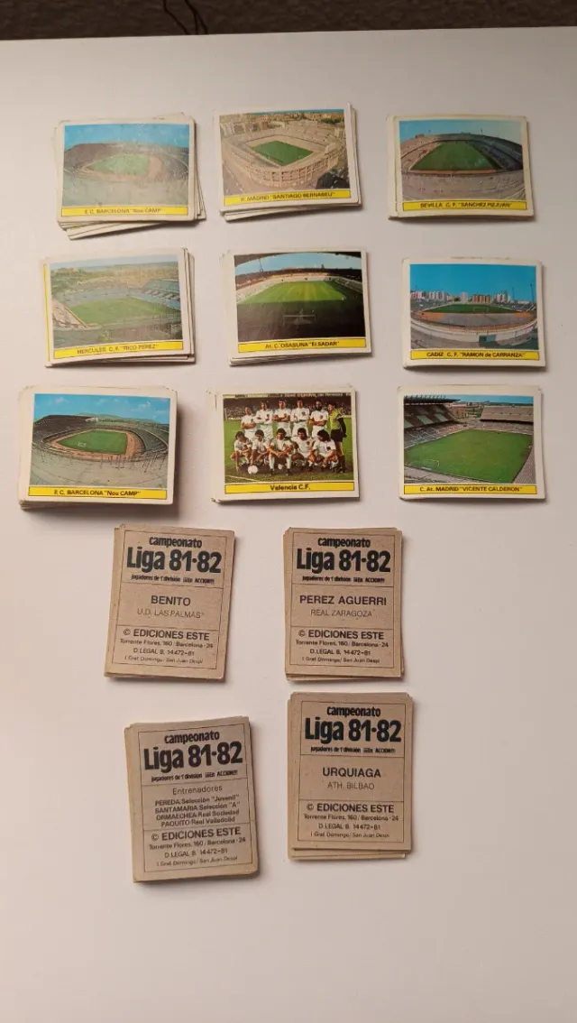 Colección cromos fútbol varios jugadores