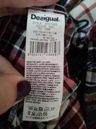 Camisa roja Desigual talla L