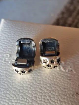 Clips Pandora Estrellas o Mariposas