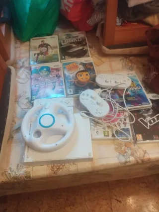 Consola Wii y  7 juegos