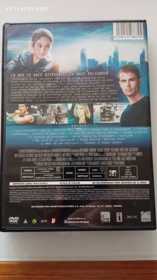 Lote 4 Películas DVD Acción/Ciencia Ficción