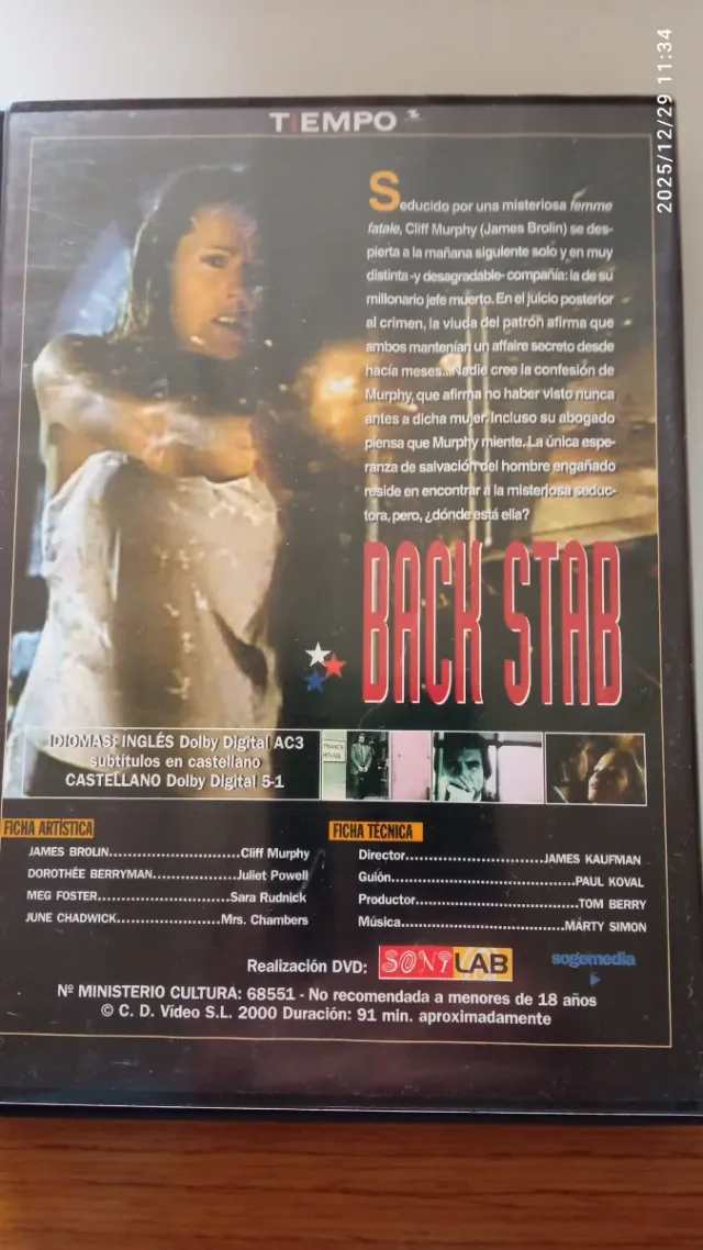 Lote 4 Películas DVD Acción/Ciencia Ficción