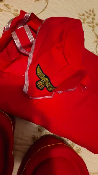 Disfraz Azafata completo + gorros + pañuelos