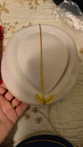 Disfraz Azafata completo + gorros + pañuelos