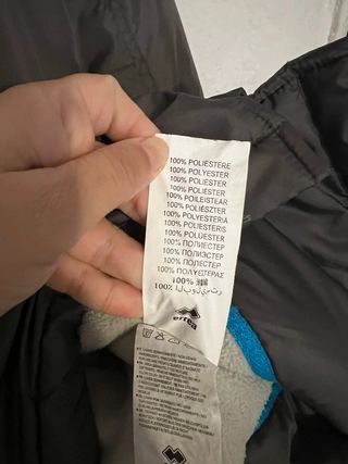 Abrigo Errea Talla M Negro/Gris