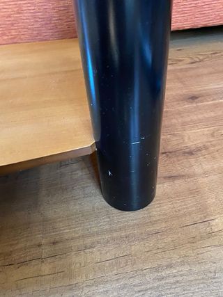 Mesa de centro cristal y madera