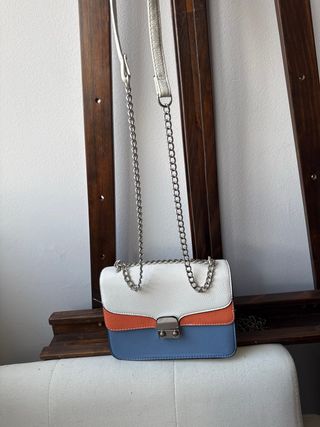 Bolso bandolera tricolor