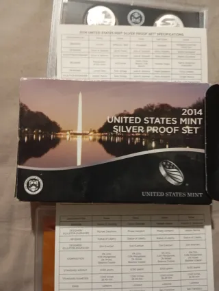 Set 5 Monete Proof 2014 USA