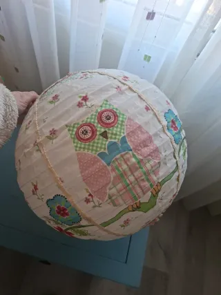 Lámpara de papel con búho