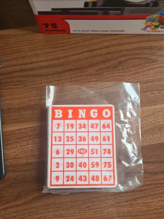 Juego de Bingo con Bolas y Tarjetas