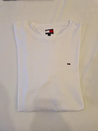 Camiseta Tommy Hilfiger Blanca Talla L