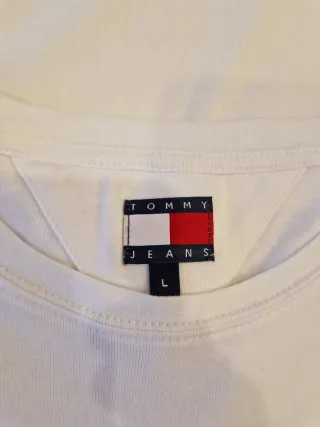 Camiseta Tommy Hilfiger Blanca Talla L