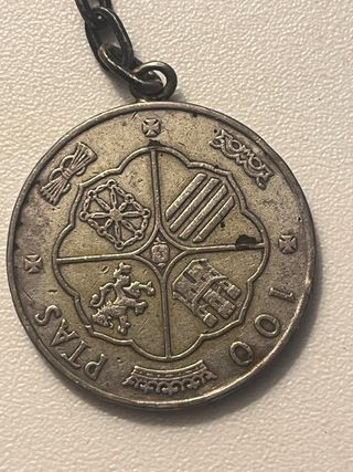 Llavero Medalla Plata Franco Caudillo