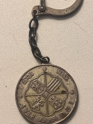 Llavero Medalla Plata Franco Caudillo
