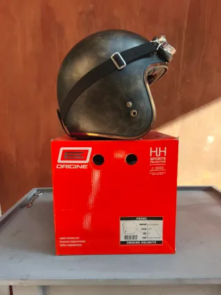 Casco Moto Custom Origine Primo Negro