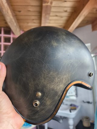 Casco Moto Custom Origine Primo Negro