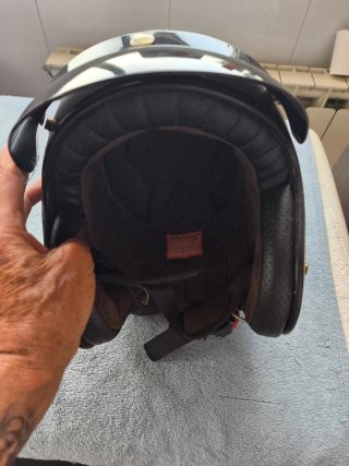 Casco Moto Custom Origine Primo Negro