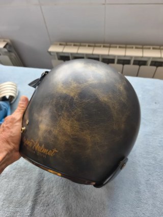 Casco Moto Custom Origine Primo Negro