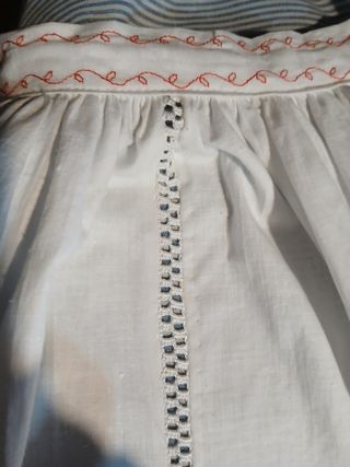 Enaguas blancas traje regional