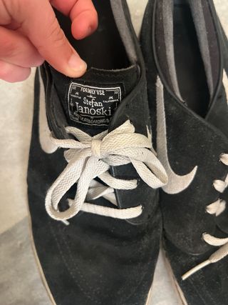 Botines Nike Negro/Plata