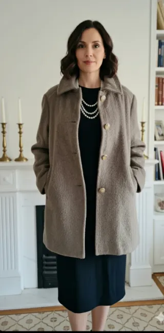 Chaquetón Lana y Mohair Talla 48