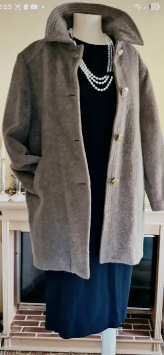 Chaquetón Lana y Mohair Talla 48