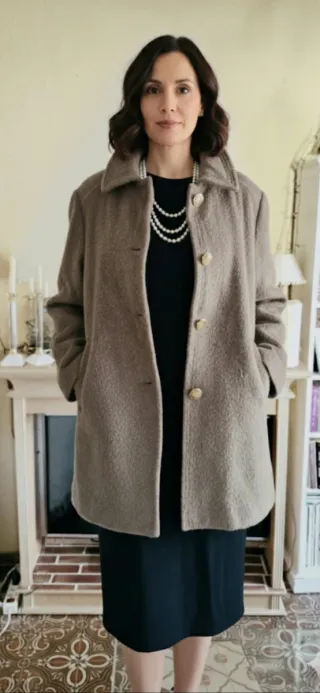 Chaquetón Lana y Mohair Talla 48