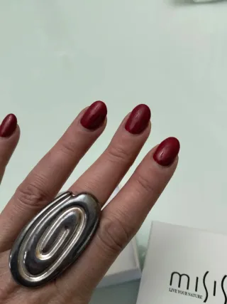 Anillo Misis Vintage Plateado Grande ajustable