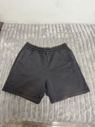 Pantalón Corto Chándal H&M Gris Talla M