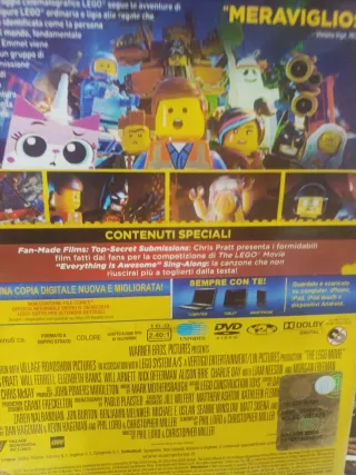 The Lego Movie DVD Film Animazione