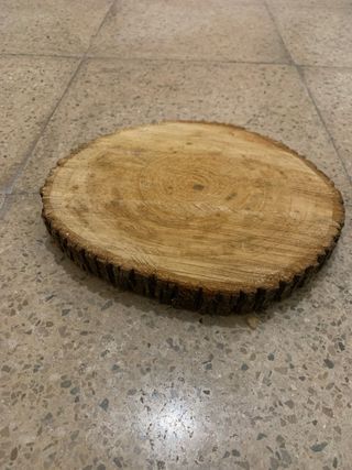 Centro de mesa de madera rústica