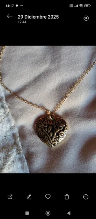 Gargantilla vintage acero dorado