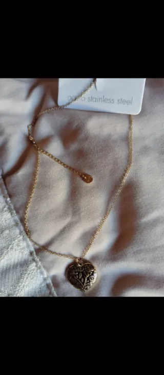 Gargantilla vintage acero dorado