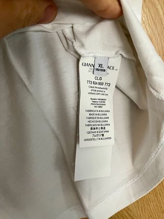 Camiseta Versace Blanca con Logo