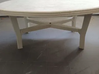 Tavolo da giardino smontabile in plastica 160 x 106