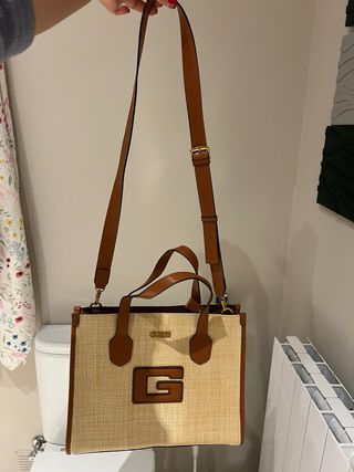 Bolso Guess Beige y Marrón