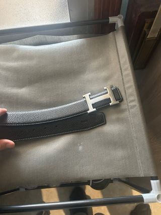 Cinturón Hermes Negro Hebilla H