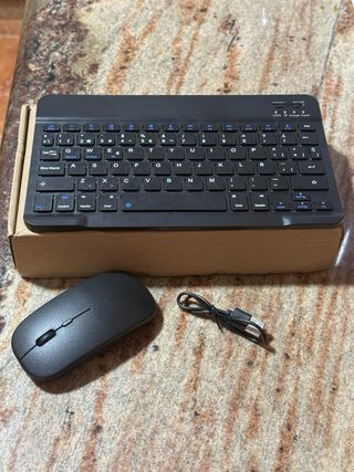 Teclado y Ratón Inalámbricos Negro