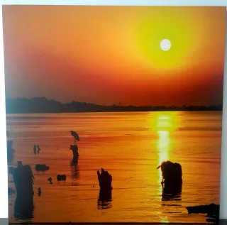 Cuadro Anochecer 60x60